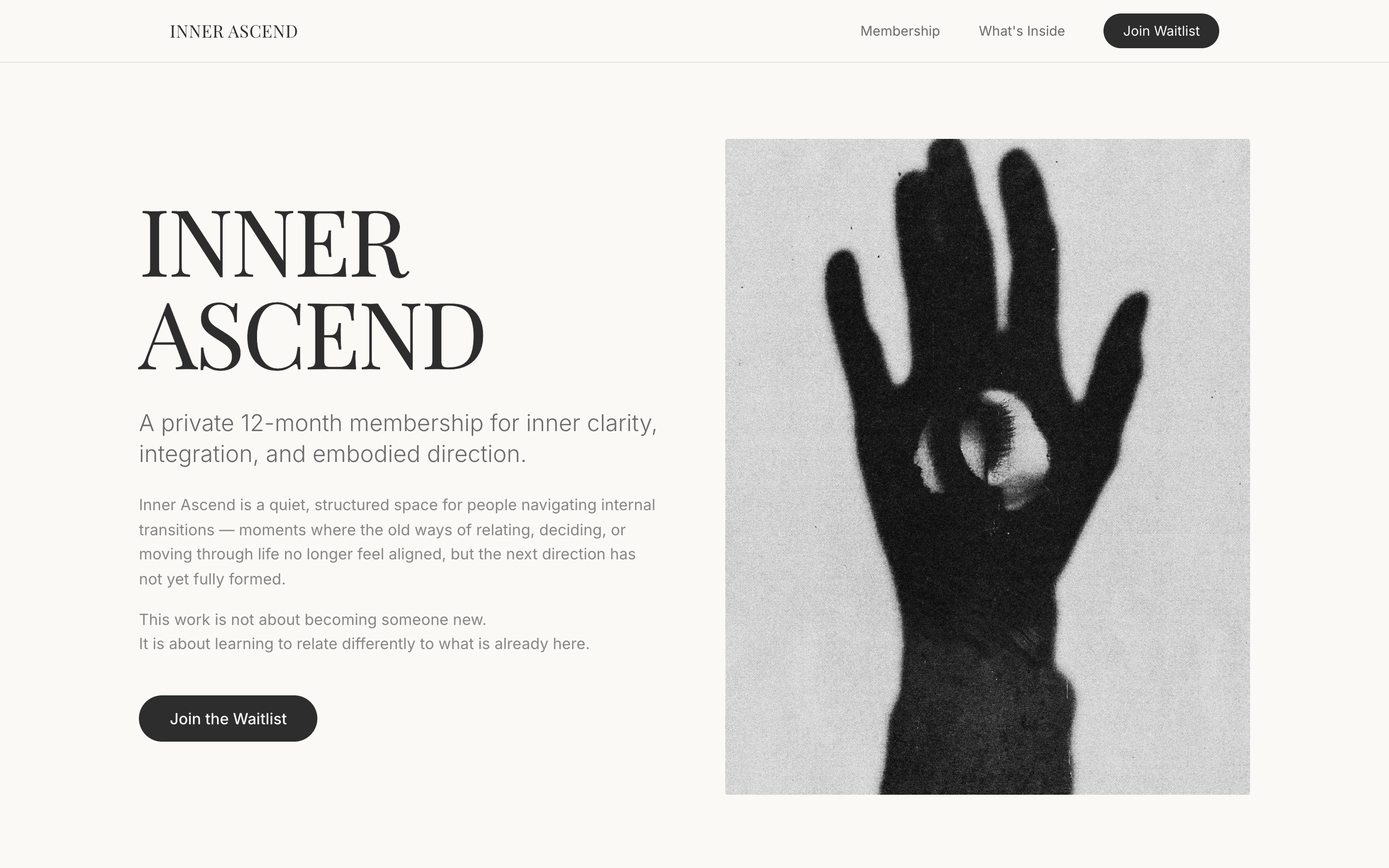 Inner Ascend — private membership platform