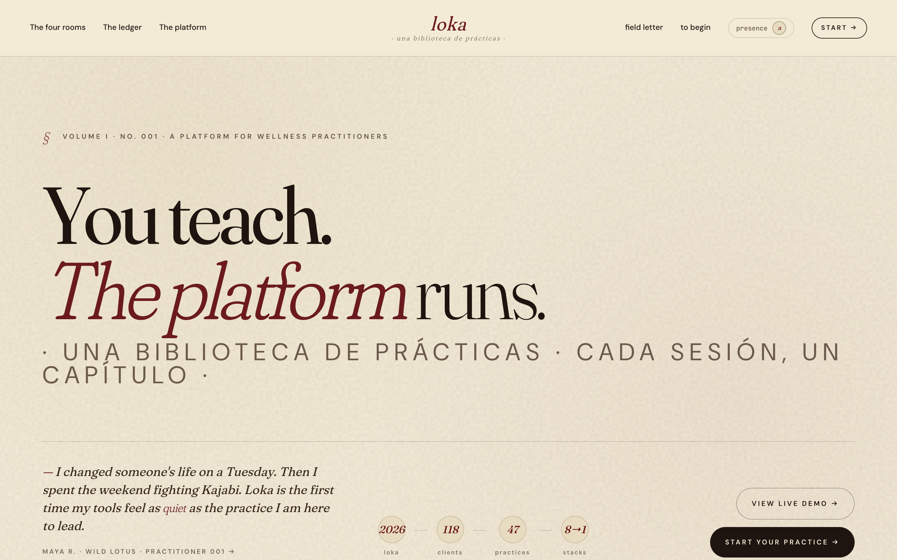 yourloka — a practice library for teachers